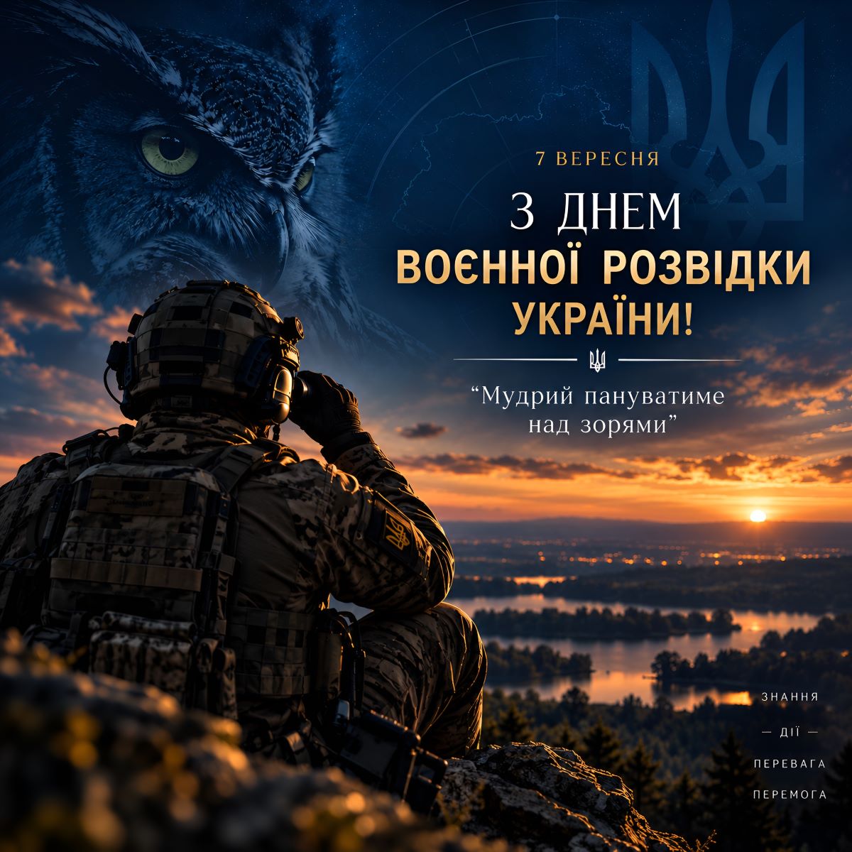 7 вересня – День воєнної розвідки України: підтримуємо тих, хто бачить і знає все
